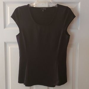 Navy blue peplum top